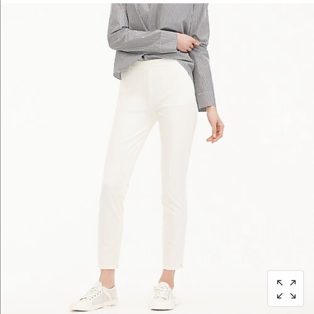 Jcrew martie pant sz 8 white NWOT